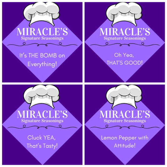 Flavor Sampler Pack - 5 Pack Chef Miracle's Signature Seasonings